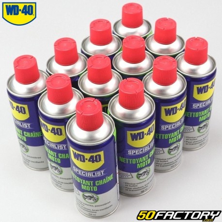 WD-40 Specialist Detergente per catene moto 400 ml (scatola da 12)