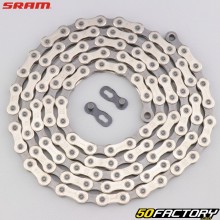 10 speed bicycle chain 114 links Sram Apex PC 1031 silver and gray