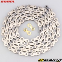 9 speed bicycle chain 114 links Sram PC 971 silver and gray