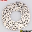 Bicycle chain 9 speeds 114 links Sram PC 971 silver and gray