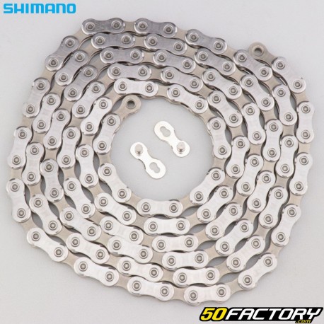 Cadena de bicicleta 12 velocidades 138 eslabones Shimano CN-M7100 gris