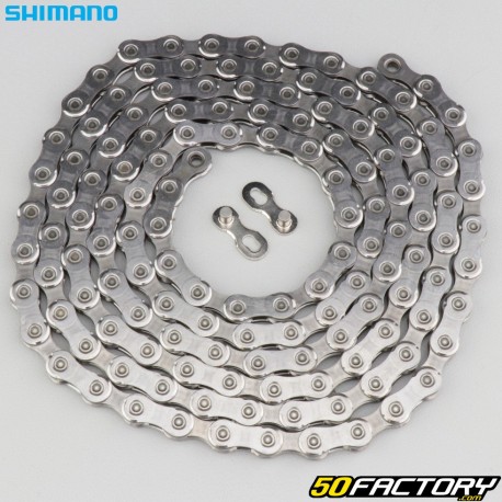 Cadena de bicicleta Shimano CN-M12 gris de 138 velocidades y 6100 eslabones