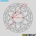 Bicycle brake disc Ã˜180 mm 6 holes Shimano SM-RT56