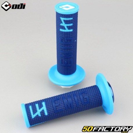Manopole Lock-On Odi Emig 2.0 V2 blu navy e ciano