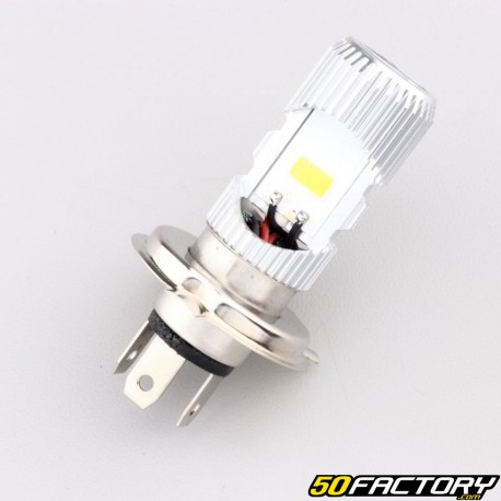 H4 12V 12W white LED headlight bulb