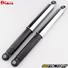 310mm smooth rear shock absorbers Peugeot 103, MBK 51 and Motobécane Imca chrome and black