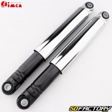 260mm smooth rear shock absorbers Peugeot 103, MBK 51 and Motobécane Imca chrome and black