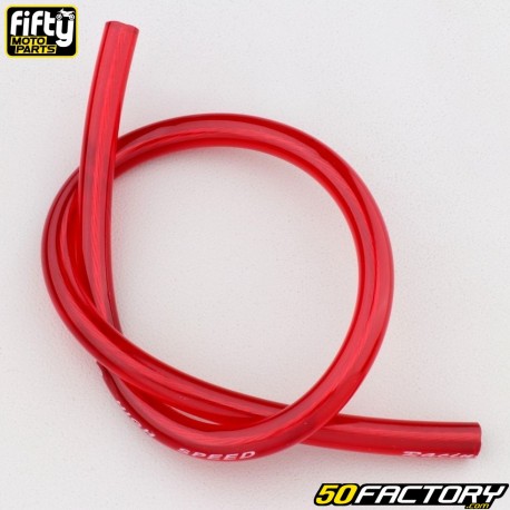 Cable de bujía Fifty rojo transparente (largo 33 cm)