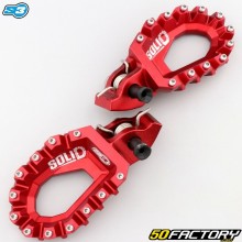 Apoios para os pés dianteiros Honda Africa Twin CRF XNUMX L (desde XNUMX) SXNUMX Solid Vermelhos