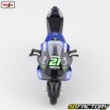 Motocicleta miniatura 1/18 Yamaha YZR-M1 Monster Energy (2022) Morbidelli 21 Maisto