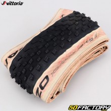 Neumático de bicicleta 29x2.35 (57-622) Vittoria Barzo XC Race Laterales TLR beige con varillas flexibles