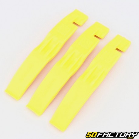 Yellow plastic bicycle tire levers (set of 3)