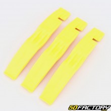 Yellow plastic bicycle tire levers (set of 3)