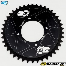 Couronne 42 dents alu 520 Gas Gas TXT, Beta Evo, Sherco ST... S3 Laser Fim noire