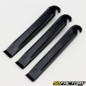 Black plastic bicycle tire levers (set of 3) V1