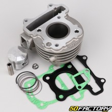 Cylindre piston fonte Ø39 mm GY6 Kymco Agility, Peugeot Kisbee, TNT Motor... 50 4T (axe 10 mm)