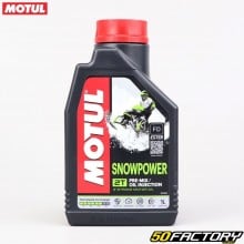 Huile moteur 2T Motul Snowpower technosynthèse 1L