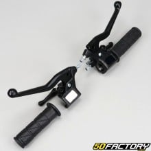 Complete handles black levers MBK 51, Motobécane AV88...