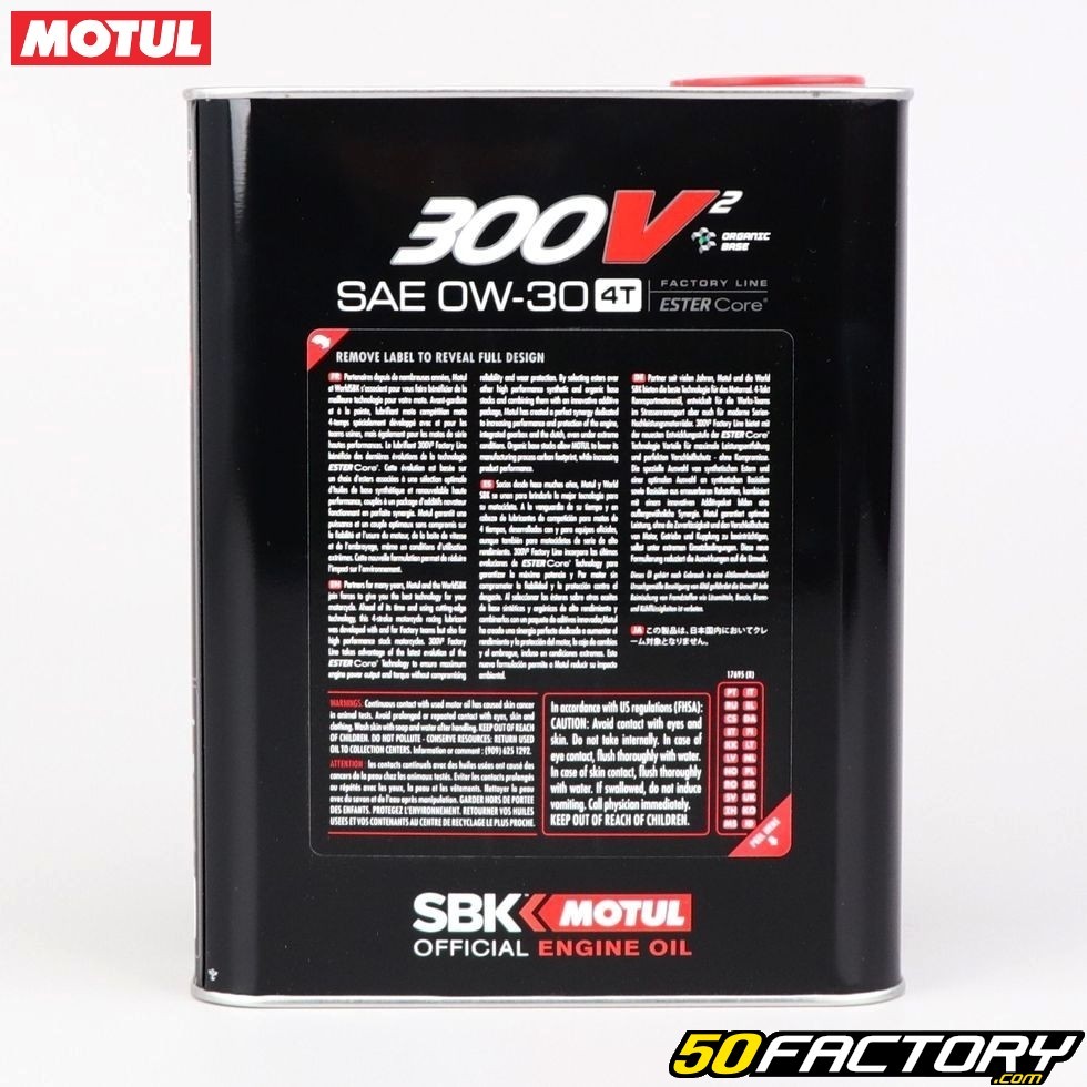 Motul goes a step beyond with a new racing oil: Motul 300V² 10W50 