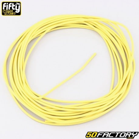 Fio elétrico universal 1mm Fifty amarelo (5 metros)