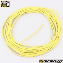 Fil électrique 1 mm universel Fifty jaune (5 mètres)