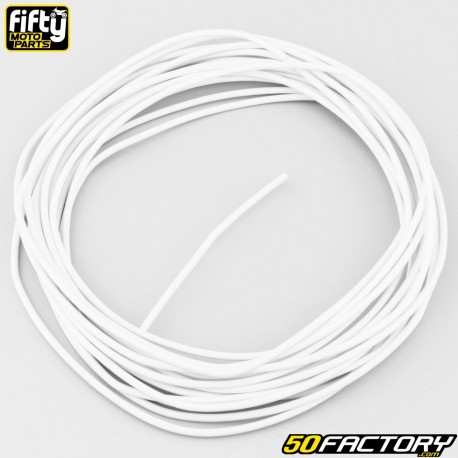 Cable eléctrico universal de 1 mm Fifty blanco (5 metros)