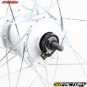 26&quot; bicycle front wheel (19-559) with integrated 6V dynamo Rodi Skorpion aluminum gray