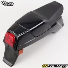 Complete rear fairing with seat and taillight Peugeot 103 RCX (plastic injection, identical origin) Restone Black