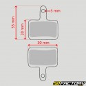 Sintermetall-Fahrradbremsbeläge Typ Shimano Deore BR-M575, BR-M525...