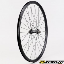 Rueda delantera de bicicleta de 26 &quot;(19-559) de aluminio negro (bloqueo con tuercas)