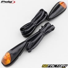 Puig glue-on water drop turn signals black