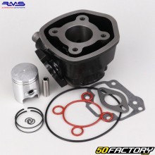 Cilindro de pistón de hierro fundido Ø40 mm Minarelli líquido horizontal Mbk Nitro,  Yamaha Aerox... RMS