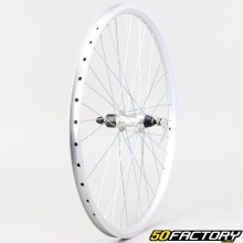 Rueda trasera de bicicleta de XNUMX "(XNUMX-XNUMX) para cassette XNUMXV de aluminio gris