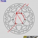 Front brake disc Derbi Senda,  Gilera SMT,  Rieju... Ø260 mm RMS