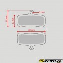 Brake pads sintered metal bicycle type Shimano Saint (2009), Zee