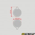 Zoom DB Type Bicycle Semi-Metal Brake Pads 250, 350, 450, 550