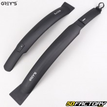 Front and rear mudguards for 26&quot; to 28&quot; Grey&#39;s bikes Viper Clamp black