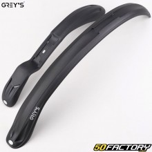 Front and rear mudguards for 26&quot; to 28&quot; Grey&#39;s Pike Bolt bikes, black