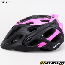 Casco bici Grey&#39;s nero e rosa opaco