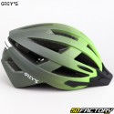 Casco da bicicletta V2 grigio nero e verde opaco