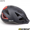 Casco de bicicleta con iluminación trasera integrada Grey&#39;s negro mate