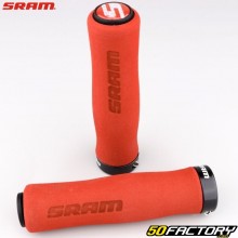 Manopole bici Sram Lock-On preformate rosse e nere