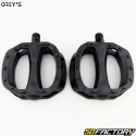 Grey&#39;s flat plastic bicycle pedals black 103x104 mm