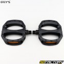 Grey&#39;s flat plastic bicycle pedals black 103x104 mm