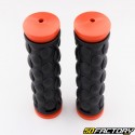 Black and red bicycle grips 124 mm