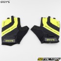 Guantes cortos para ciclismo y scooter Grey&#39;s Air Control negros y amarillos