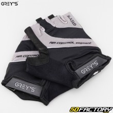 Gants courts vélo, trottinette Grey's Air Control noirs et gris