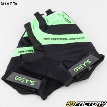 Guantes ciclismo y scooter cortos Grey&#39;s Air Control negros y verdes