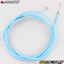 Universal galva rear brake cable for &quot;MTB&quot; bicycle 1.65 m Leoshi with turquoise blue sheath