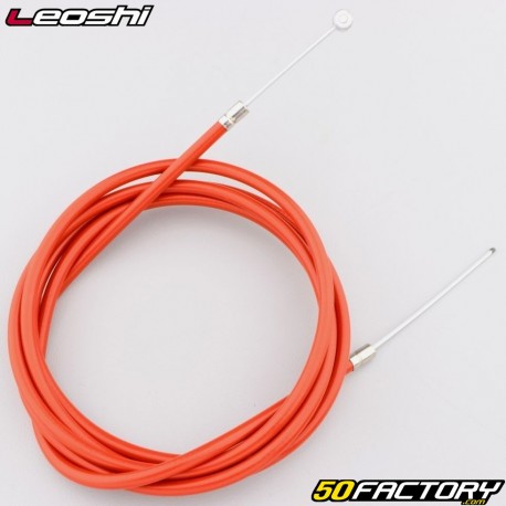 Universal galva rear brake cable for &quot;mountain bike&quot; bicycle 1.65 m Leoshi with red sheath